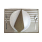 Solid Dinner Table Mats and Table Napkin | Flat Piping | Olive | Set of 6 | Polyester | Cotton | 12 Inch x 18 Inch | 16 Inch x 16 Inch