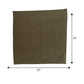 Solid Dinner Table Mats and Table Napkin | Flat Piping | Olive | Set of 6 | Polyester | Cotton | 12 Inch x 18 Inch | 16 Inch x 16 Inch