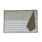Solid Dinner Table Mats and Table Napkin | Flat Piping | Olive | Set of 6 | Polyester | Cotton | 12 Inch x 18 Inch | 16 Inch x 16 Inch
