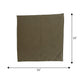 Solid Dinner Table Mats and Table Napkin | Flat Piping | Set of 6 | Olive | Polyester | Cotton | 12 Inch x 18 Inch | 16 Inch x 16 Inch