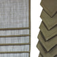 Solid Dinner Table Mats and Table Napkin | Flat Piping | Set of 6 | Olive | Polyester | Cotton | 12 Inch x 18 Inch | 16 Inch x 16 Inch