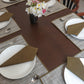 Solid Dinner Table Mats and Table Napkin | Flat Piping | Set of 6 | Olive | Polyester | Cotton | 12 Inch x 18 Inch | 16 Inch x 16 Inch