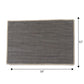 Solid Dinner Table Mats and Table Napkin | Flat Piping | Set of 6 | Brown and Beige | Polyester | Cotton | 12 Inch x 18 Inch | 16 Inch x 16 Inch
