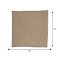 Solid Dinner Table Mats and Table Napkin | Flat Piping | Set of 6 | Brown and Beige | Polyester | Cotton | 12 Inch x 18 Inch | 16 Inch x 16 Inch
