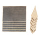 Solid Dinner Table Mats and Table Napkin | Flat Piping | Set of 6 | Brown and Beige | Polyester | Cotton | 12 Inch x 18 Inch | 16 Inch x 16 Inch