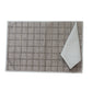 Solid Dinner Table Mats and Table Napkin | Flat Piping | Set of 6 | Grey and Blue | Polyester | Cotton | 12 Inch x 18 Inch | 16 Inch x 16 Inch