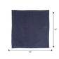 Solid Dinner Table Mats and Table Napkin | Flat Piping | Grey & Blue| Set of 6 | Polyester | Cotton | 12 Inch x 18 Inch | 16 Inch x 16 Inch