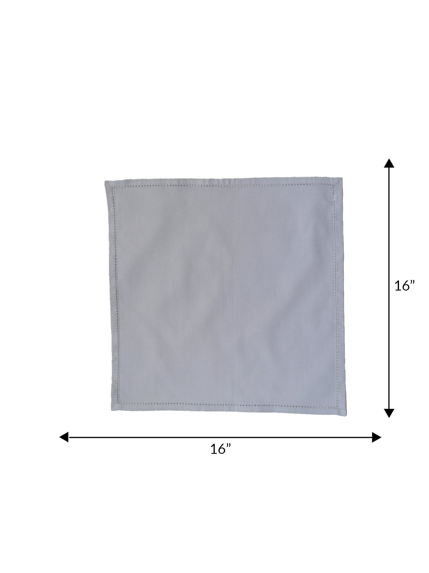 Solid Dinner Table Mats and Table Napkin | Flat Piping | Grey & Blue | Set of 6 | Polyester | Cotton | 12 Inch x 18 Inch | 16 Inch x 16 Inch