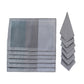 Solid Dinner Table Mats and Table Napkin | Flat Piping | Grey & Blue | Set of 6 | Polyester | Cotton | 12 Inch x 18 Inch | 16 Inch x 16 Inch