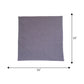 Solid Dinner Table Mats and Table Napkin | Flat Piping | Grey & Lilac | Set of 6 | Polyester | Cotton | 12 Inch x 18 Inch | 16 Inch x 16 Inch
