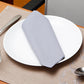 Embroidered Dining Table Mats and Solid Grey Dining Table Napkins | Cotton Blend | Set Of 6 | 13 Inch x 19 Inch | 16 Inch x 16 Inch