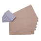 Embroidered Dining Table Mats and Solid Grey Dining Table Napkins | Cotton Blend | Set Of 6 | 13 Inch x 19 Inch | 16 Inch x 16 Inch