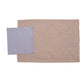 Embroidered Dining Table Mats and Solid Grey Dining Table Napkins | Cotton Blend | Set Of 6 | 13 Inch x 19 Inch | 16 Inch x 16 Inch