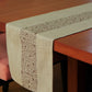 Aari Technique Embroidered | Beige Color Table Runner | 4 and 6 Seater | 12 Inch x 84 Inch | Cotton