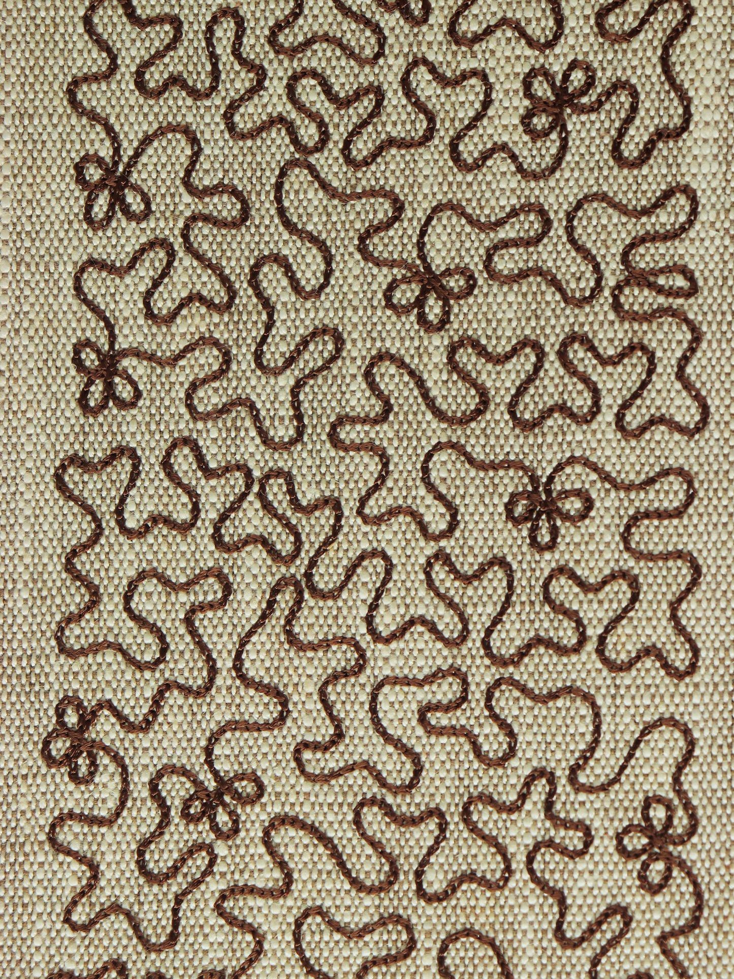 Aari Technique Embroidered | Beige Color Table Runner | 4 and 6 Seater | 12 Inch x 84 Inch | Cotton