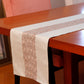 Red Embroidered Cotton Table Runner | 4 and 6 Seater | 12 Inch x 84 Inch | Off White