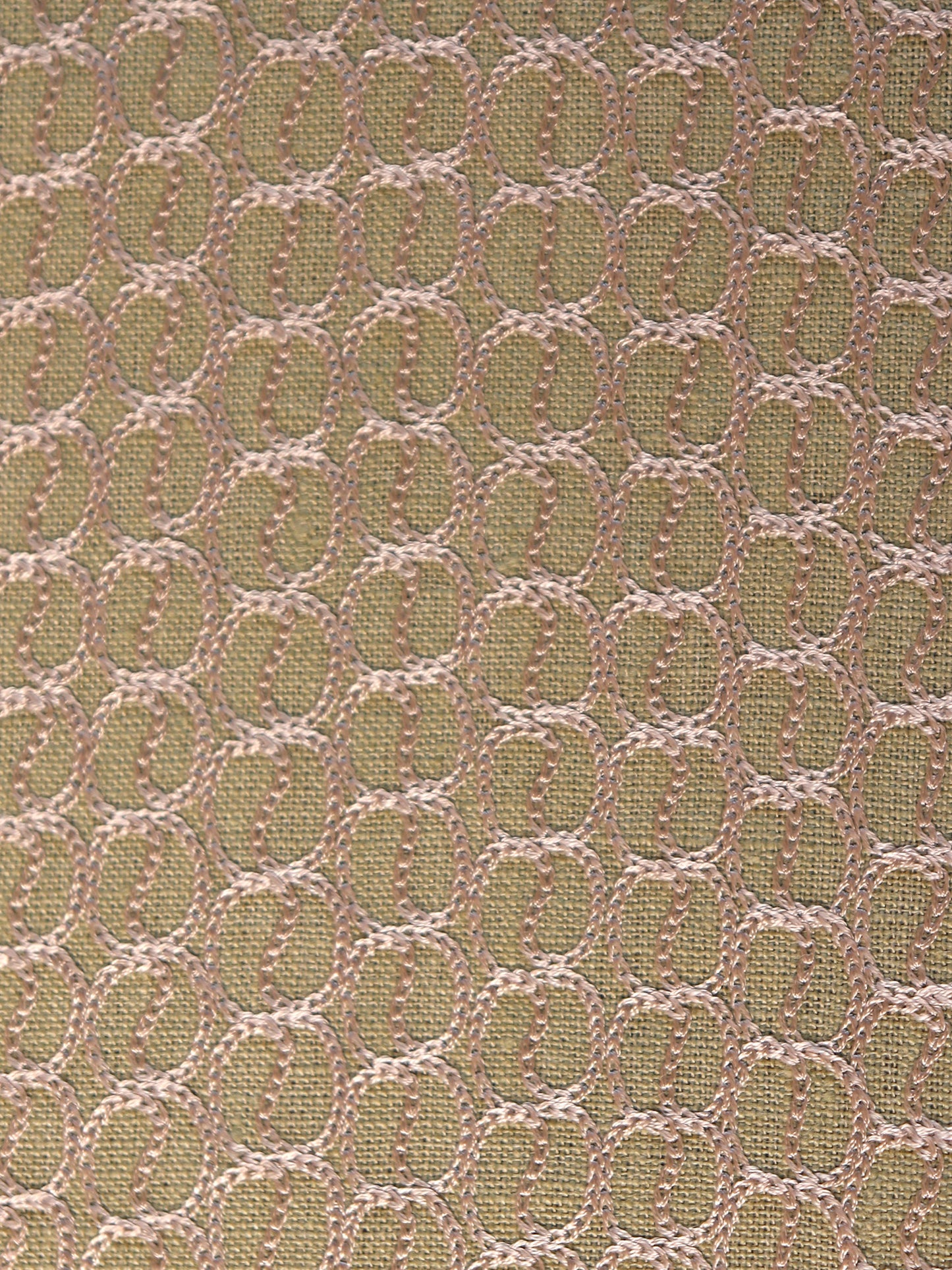 Gold Embroidered Green Table Runner | 4 and 6 Seater | 12 Inch x 84 Inch | Cotton