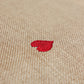 Red Heart Embroidered Table Runner with Pompoms at Ends | Valentine's Day Gift for Her | Beige - 12 x 84 Inch