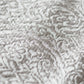 Silver Brocade Table Runner With Tassels, 12x84inch