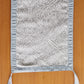 Silver Brocade Table Runner With Tassels, 12x84inch