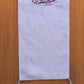 Paisley Embroidered Purple Table Runner With Tassels, Brocade, 12x84inch