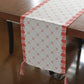 Multicolor Printed Polycotton Table Runner with Hand Tassels, 12x84inch