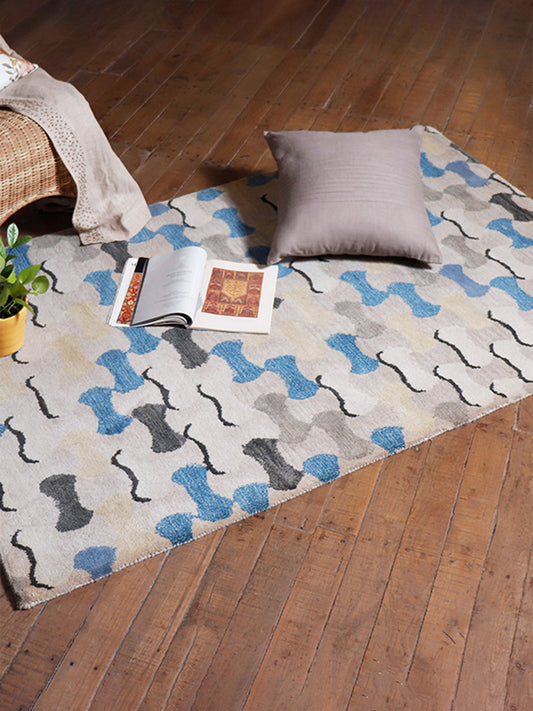 Hand Tufted Abstract Pattern |100% Wool Premium Carpet For Living Room | Bed Room | 4 ft x 6 ft