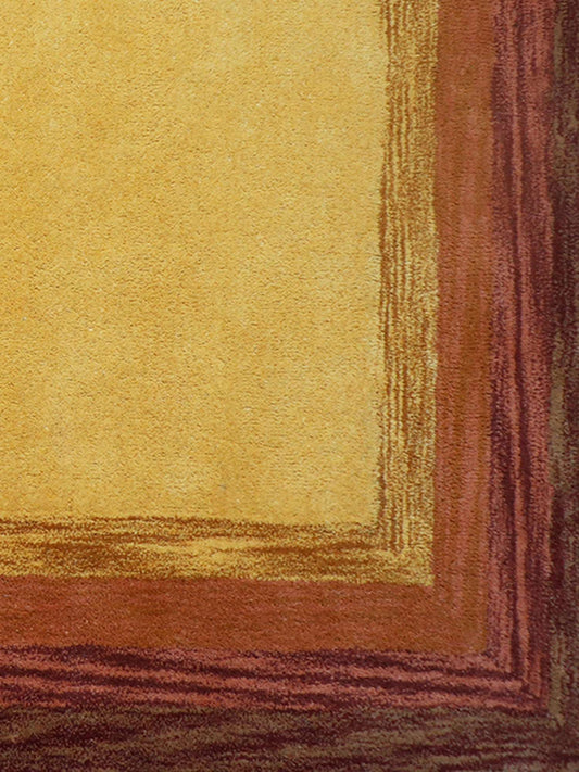 Carpet Hand Tufted 100% Woollen Rust And Brown Ombre - 4ft X 6ft