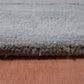 Hand Tufted Abstract Block Pattern | 100 % Wool Premium Carpet | Living Room | Bed Room | Grey & Orange | 4 ft x 6 ft