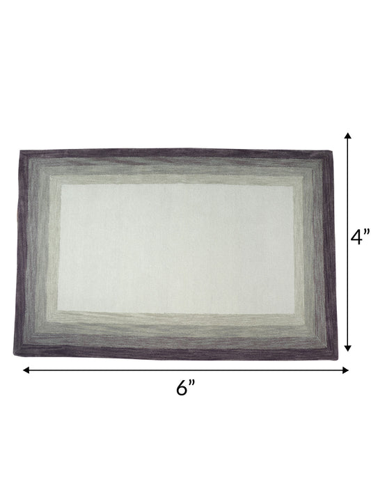 Hand Tufted 100% Wool | Moraine Gradation Non Slip Vintage Rug Premium Exclusive Carpet for Living Room, Bedroom, Office - (Lilac, 4x6 Ft)