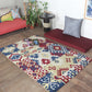 Carpet Hand Tufted 100% Woolen Abstract Kilim Multi - 4 X 6 Feet