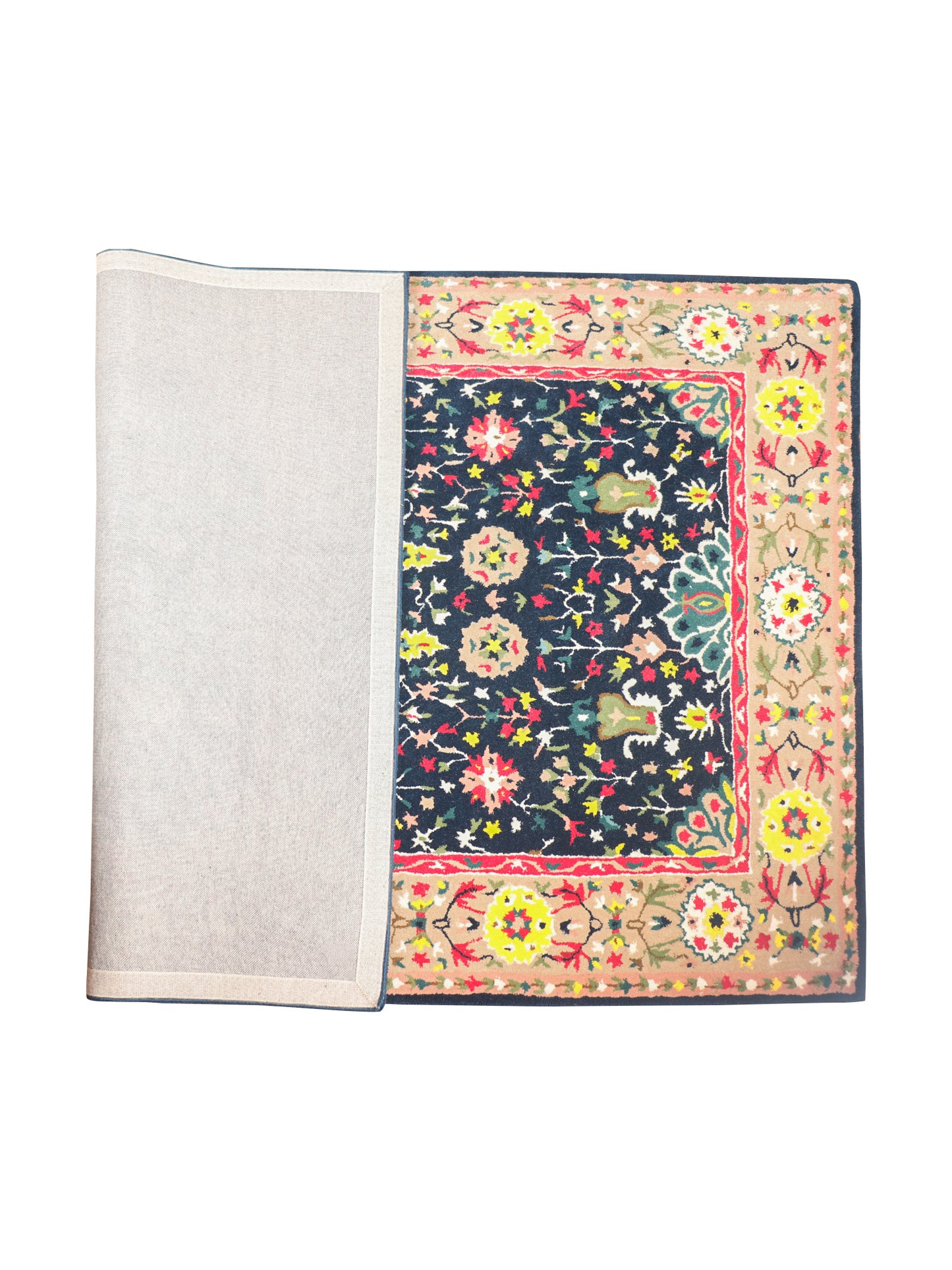 Hand Tufted Traditional Motifs Design | 100% Woolen Premium Carpet | Living Room | Bedroom | 5 ft x 7 ft |