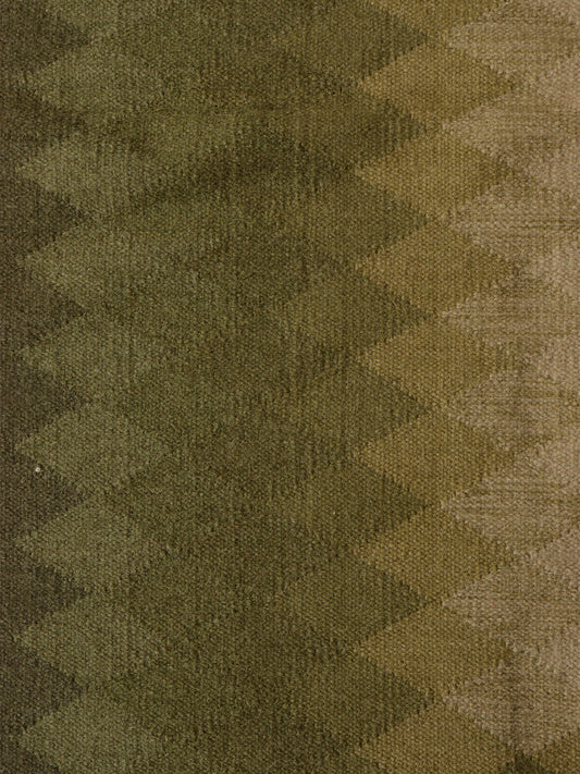 Dhurrie Abstract Handwoven Woolen for Floor, Living Room & Bedroom | Green - 4x6 feet