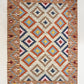 Dhurrie Abstract Kilim Handwoven Woolen for Floor, Living Room & Bedroom | Multi - 4x6 feet