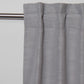 Door Curtain | Hidden Loops | Premium Cotton Fabric | 54 Inch x 84 Inch | Solid Grey