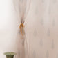 Door Transparent Sheer Curtain Polyester Antique Multi Color - 60 X 220 cms