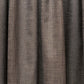 Textured Embroidered Grey Curtain with Rod Pocket | Polycotton | 50 Inch x 84 Inch | 7 ft.