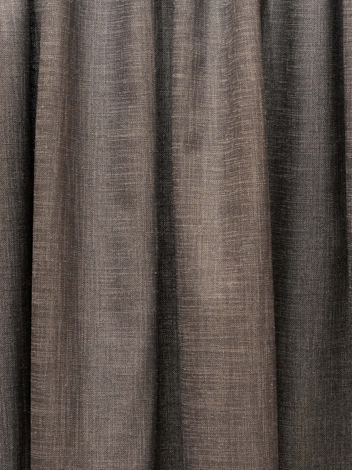 Textured Embroidered Grey Curtain with Rod Pocket | Polycotton | 50 Inch x 84 Inch | 7 ft.
