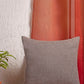 Tropical Botanical & Solid Grey | Cushion Cover Combo | Set of 3 | 16" x 16" Inch