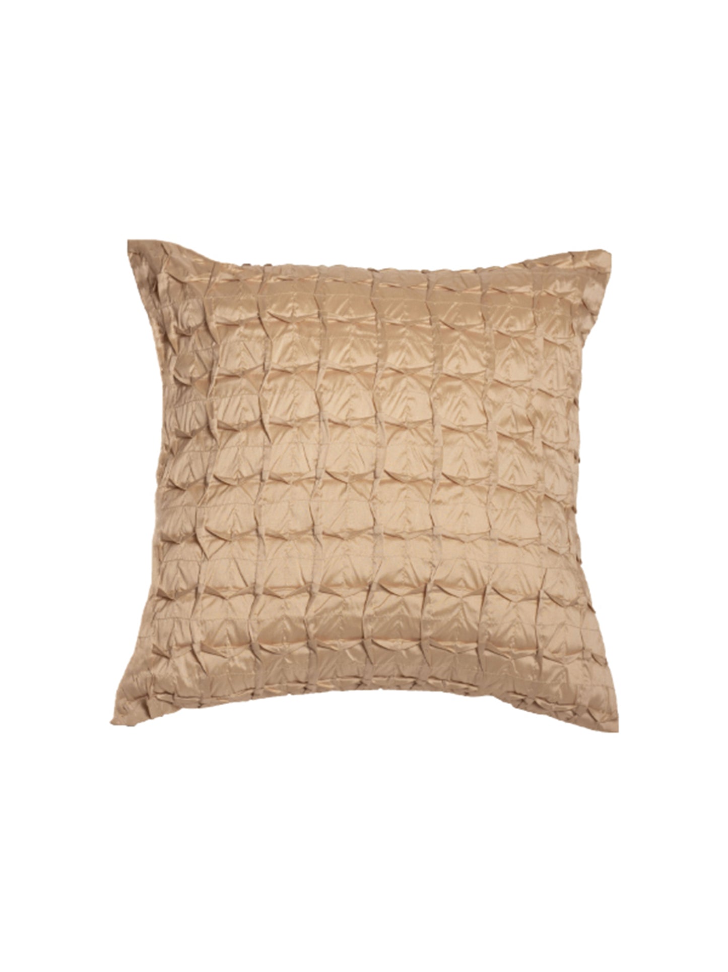 Co-ordinated Cushion Cover Set Of 3 Polyester Blend Digital Printed And Box Pleated Multi-color- 16" x 16"