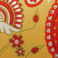 Cushion Cover Set of 3 100% Polyester Yellow And Green - "16 X 16"