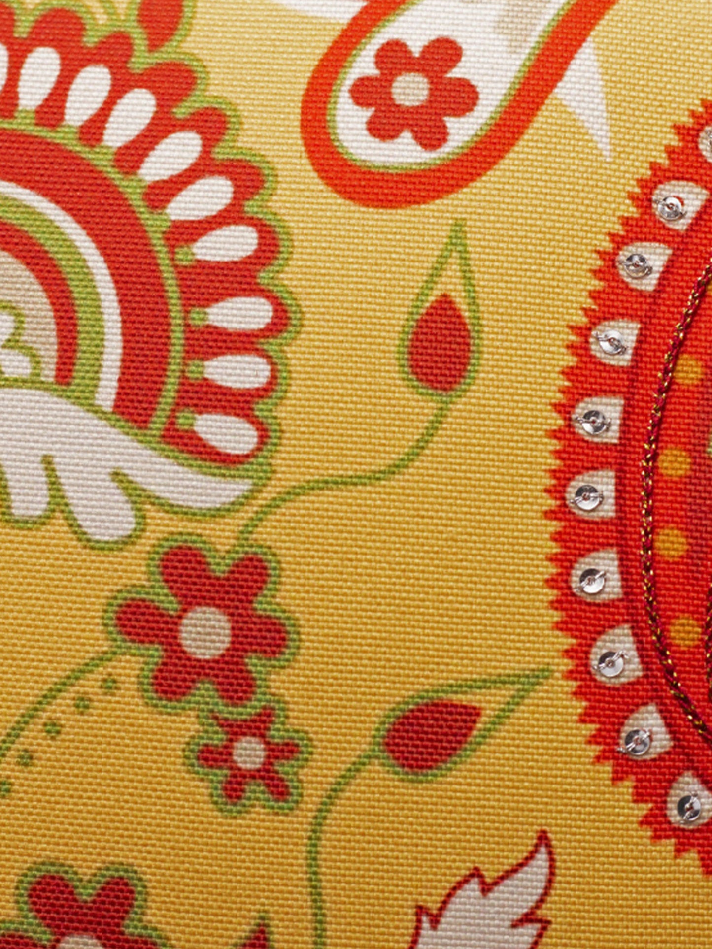 Cushion Cover Set of 3 100% Polyester Yellow And Green - "16 X 16"