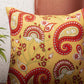Cushion Cover Set of 3 100% Polyester Yellow And Green - "16 X 16"