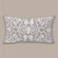 Hand Embroidered Cotton Cushion Cover | 12 Inch x 20 Inch | Beige