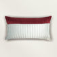 Technique Cushion Cover Polyester Maroon And Blue  - 12" X 22"