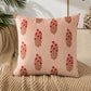 Printed Cushion Cover Velvet Peach Floral - 20" X 20"