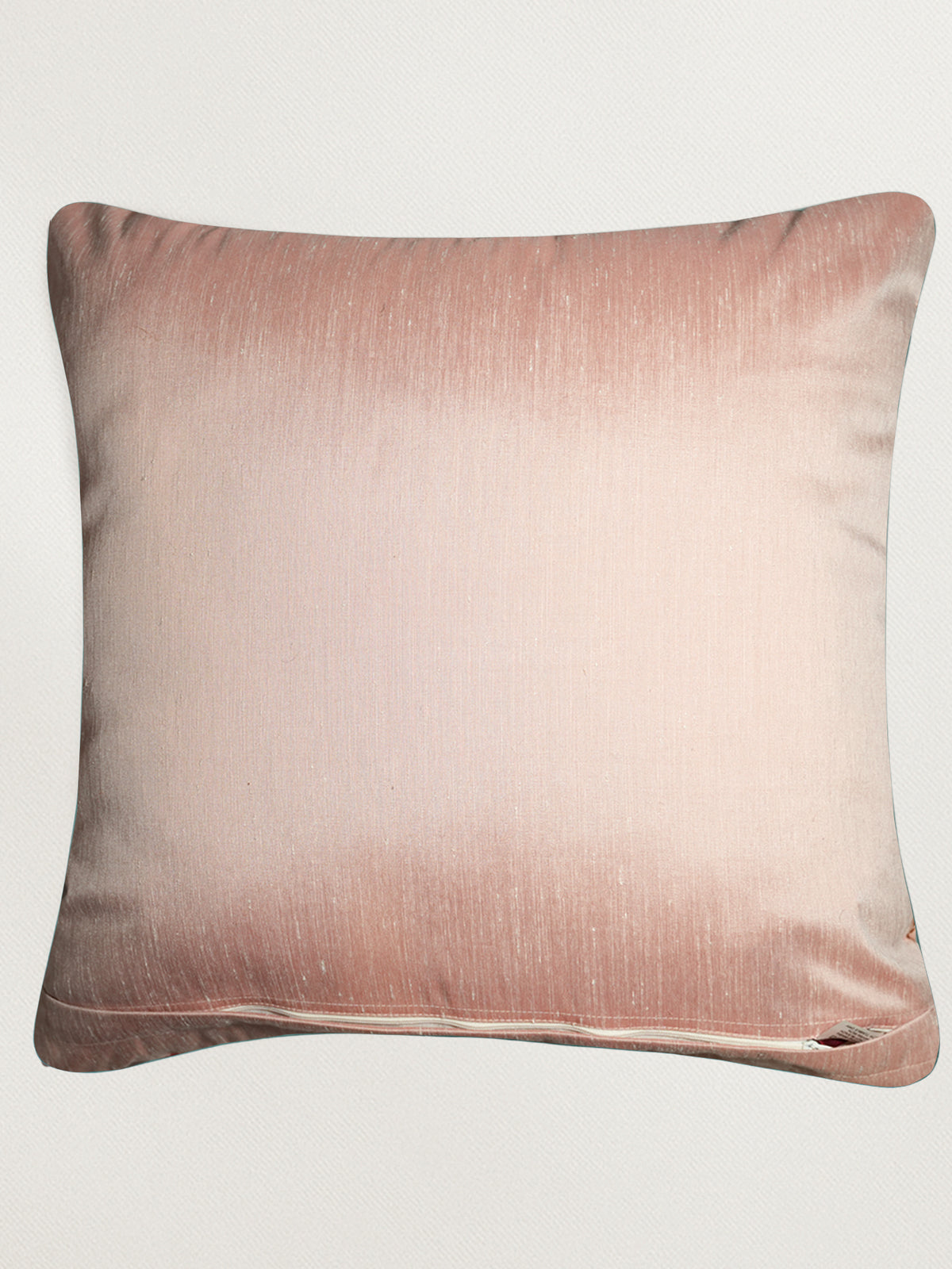 Printed Cushion Cover Velvet Peach Floral - 20" X 20"