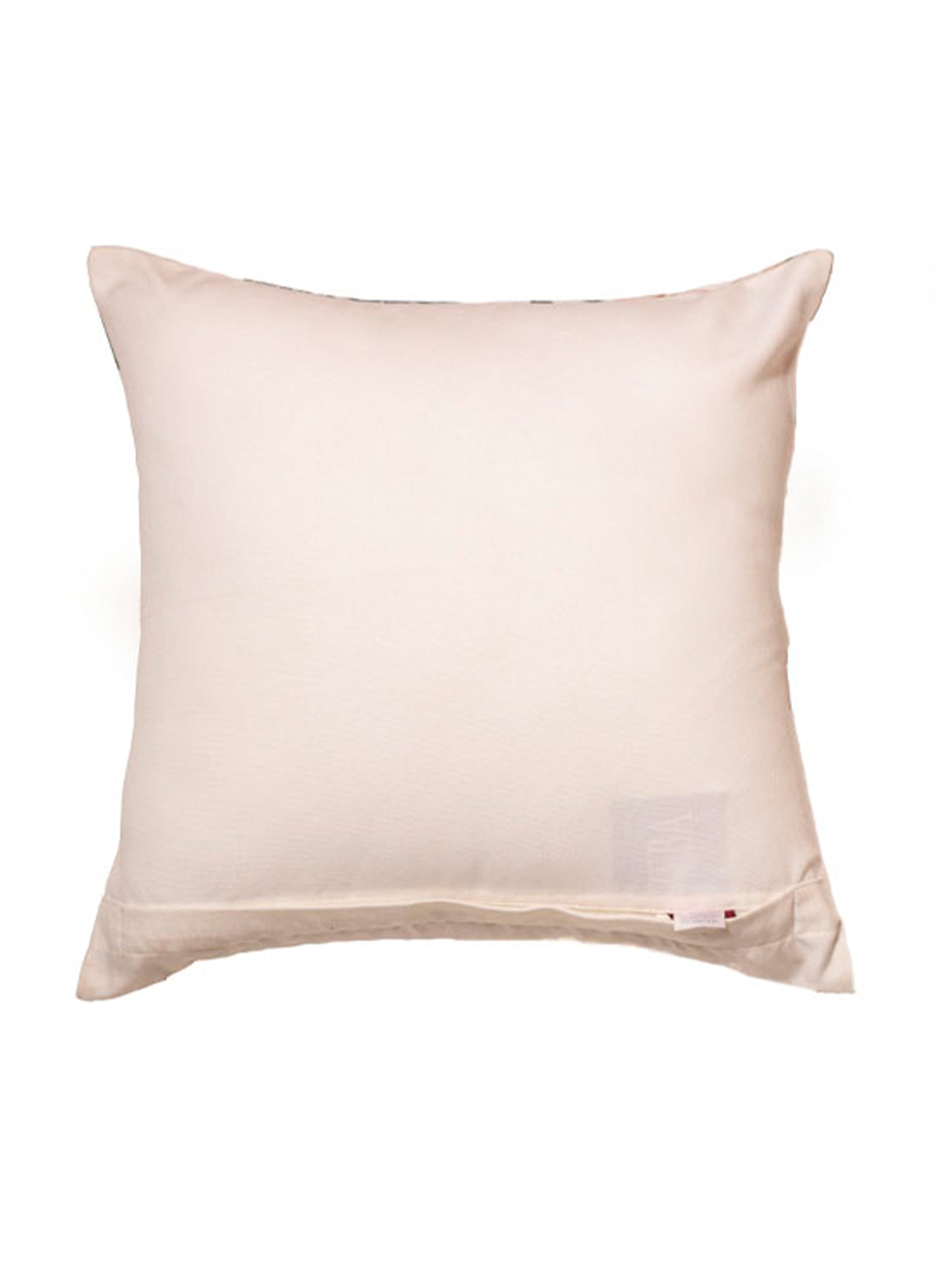 Tropical Botanical Accent Pillow with Bird Design | 16 x 16 Inch