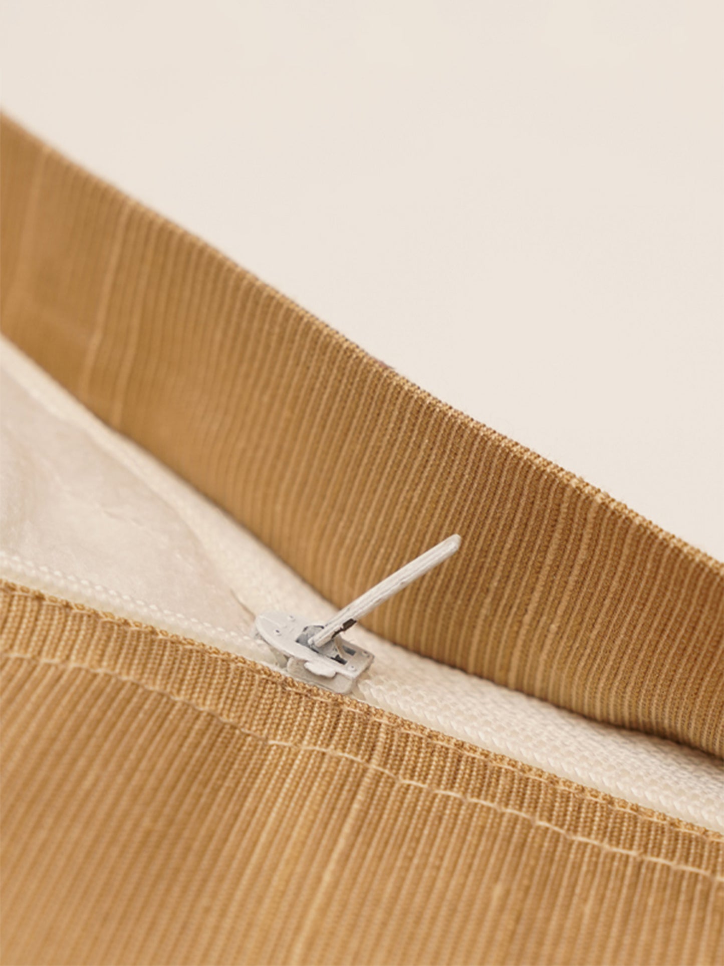 Self Textured | Golden Embellished | 100 % Polyester | 12 Inch x 12 Inch | Lumbhar Cushion Cover