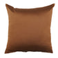 Silver Embroidered Motifs | Brown & Orange Striped | 100% Polyester | 20 Inch x 20 Inch | Cushion Cover